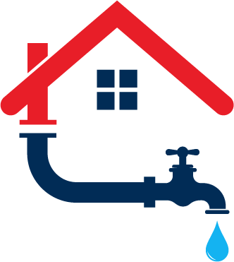 graphic of house with faucet